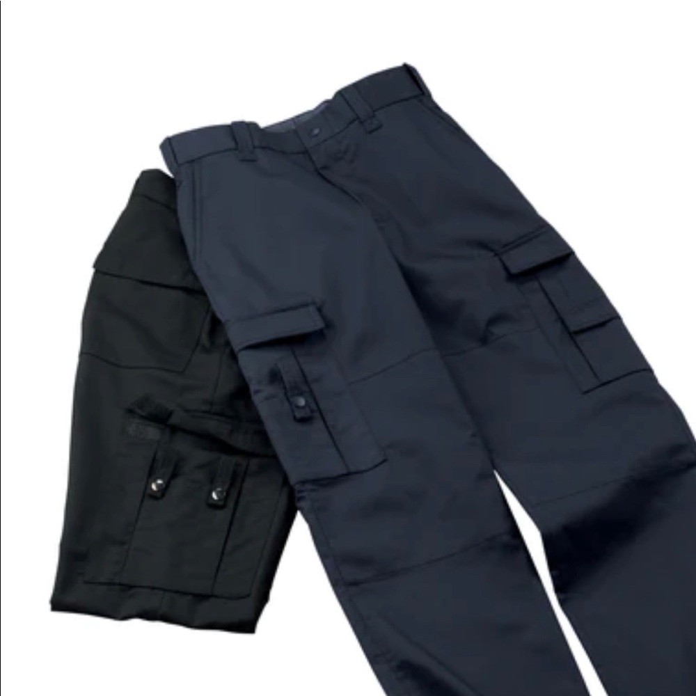 Liberty EMS Uniform Cargo 630M Men's Twill Trousers - Waist 32 - Navy - Unhemmed